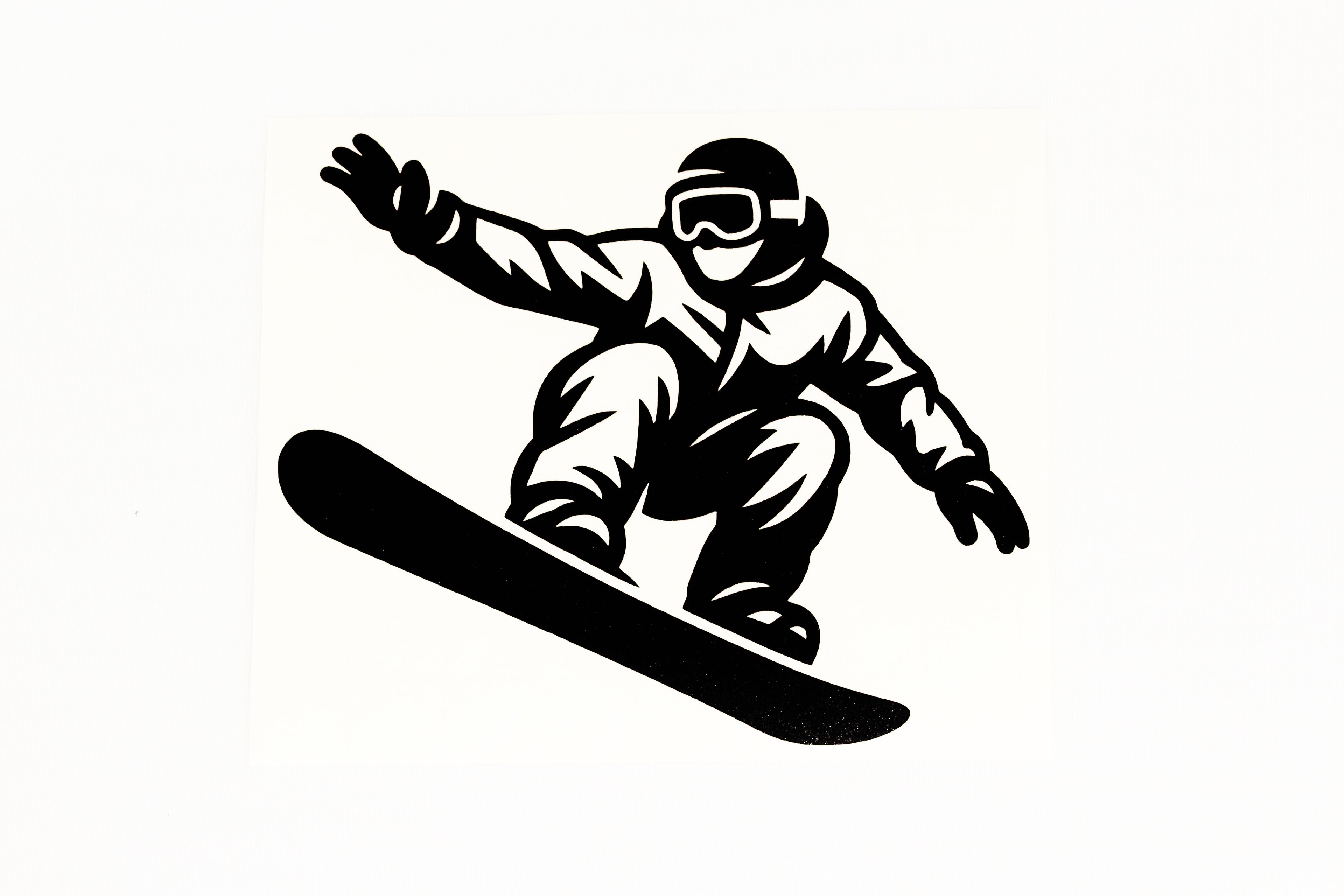 Snowboard Snowboarding Silhouette Car Wall Sticker Bumper Window Vinyl Decal #3 - klmarket.uk