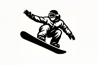 Snowboard Snowboarding Silhouette Car Wall Sticker Bumper Window Vinyl Decal #3 - klmarket.uk