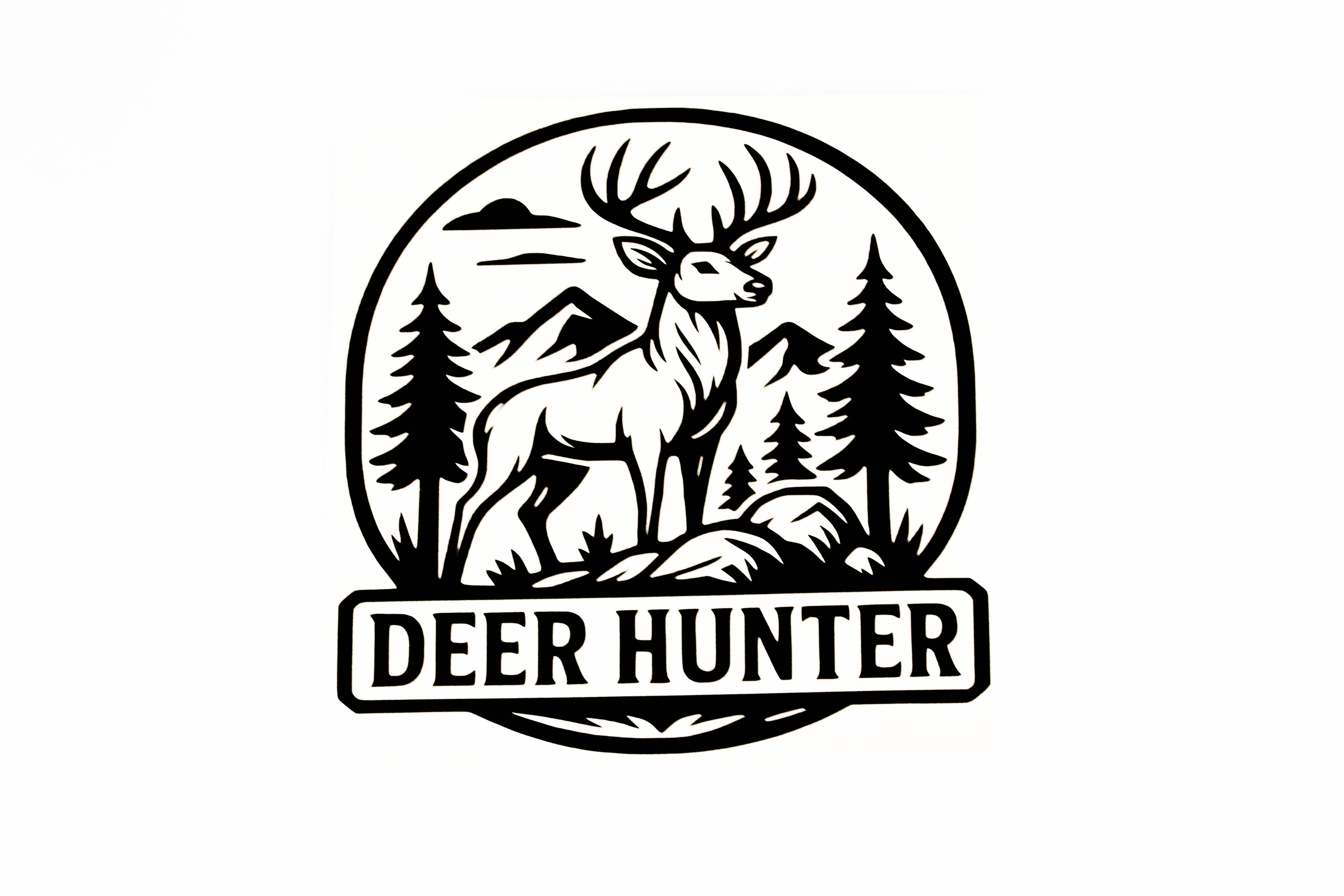 Deer Hunter Bumper Sticker Hunting Car Van Wall Vinyl Decal #2 - klmarket.uk
