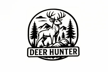 Deer Hunter Bumper Sticker Hunting Car Van Wall Vinyl Decal #2 - klmarket.uk