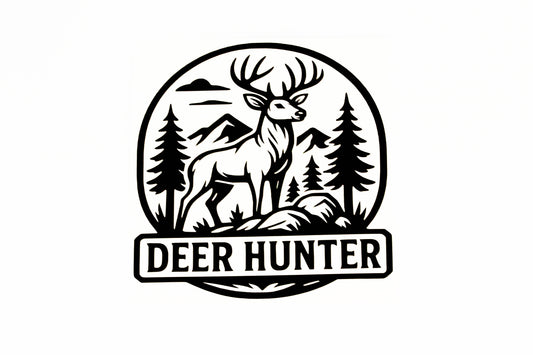 Deer Hunter Bumper Sticker Hunting Car Van Wall Vinyl Decal #2 - klmarket.uk
