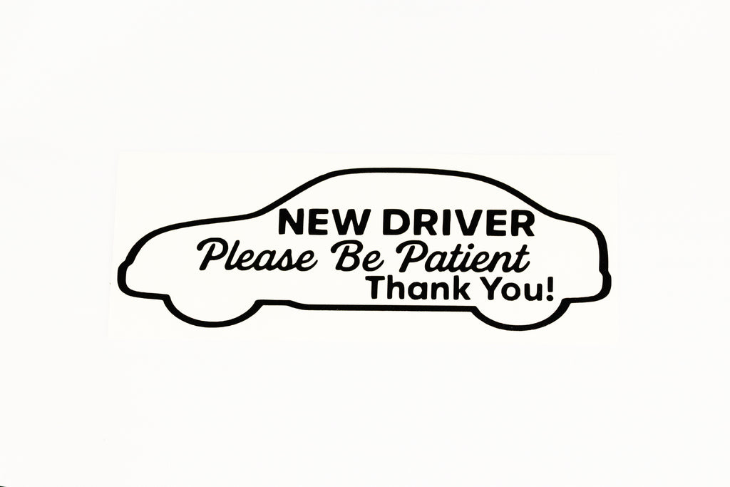 New Driver Please Be Patient Car Bumper Window Sticker Vinyl Decal - klmarket.uk
