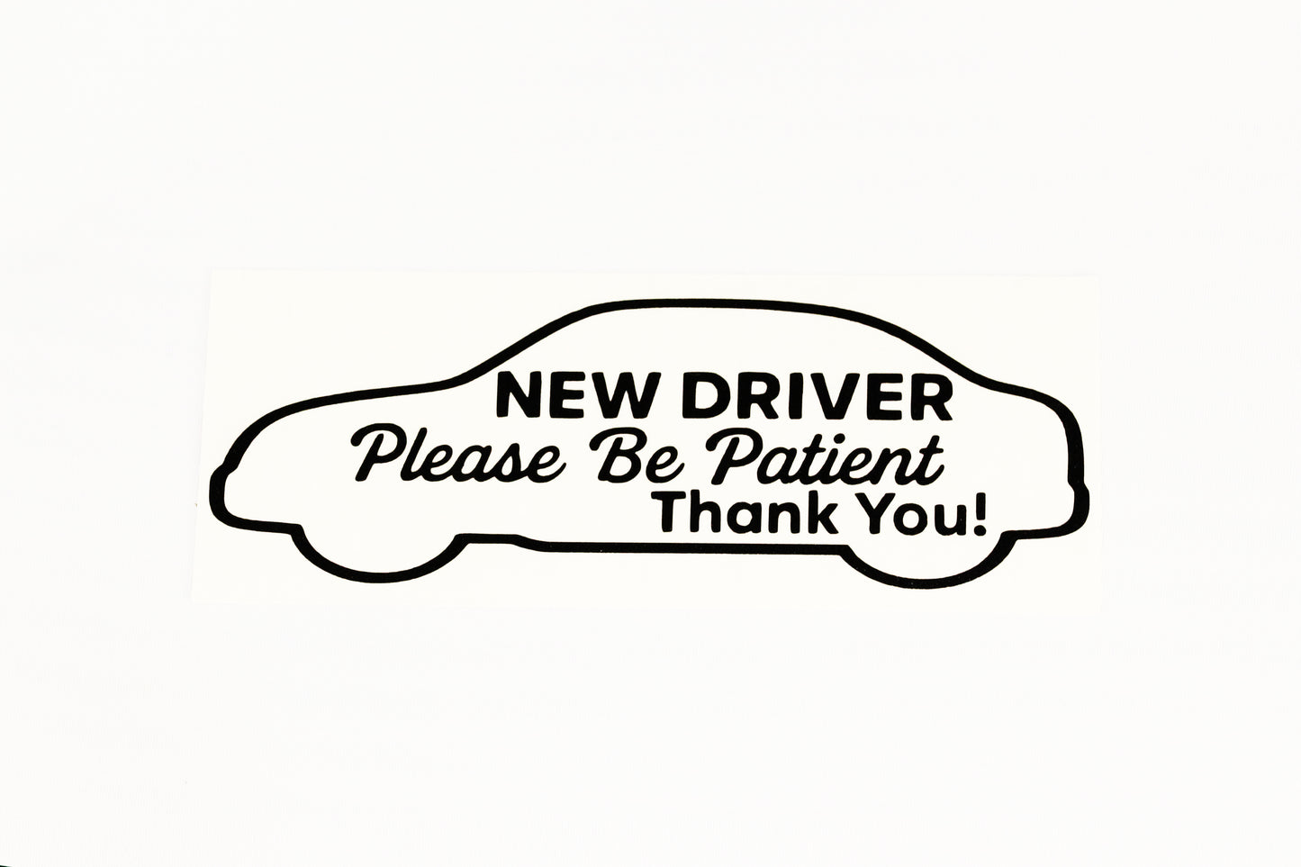 New Driver Please Be Patient Car Bumper Window Sticker Vinyl Decal - klmarket.uk