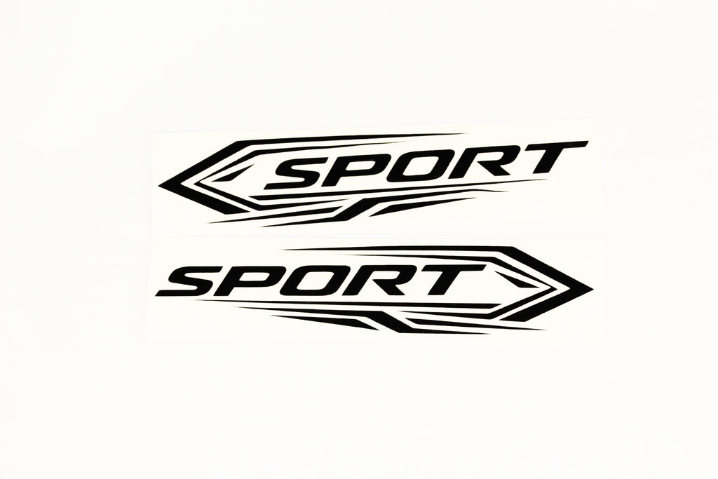 2x SPORT Mirror Strips Stickers Door Handle Bumper Window Vinyl Decals - klmarket.uk