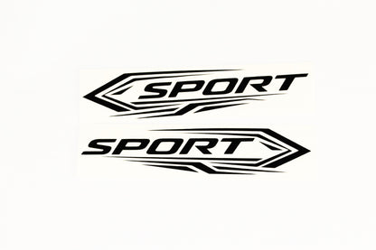 2x SPORT Mirror Strips Stickers Door Handle Bumper Window Vinyl Decals - klmarket.uk