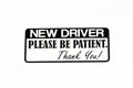 NEW DRIVER Please Be Patient Car Bumper Window Sticker Vinyl Decal - klmarket.uk