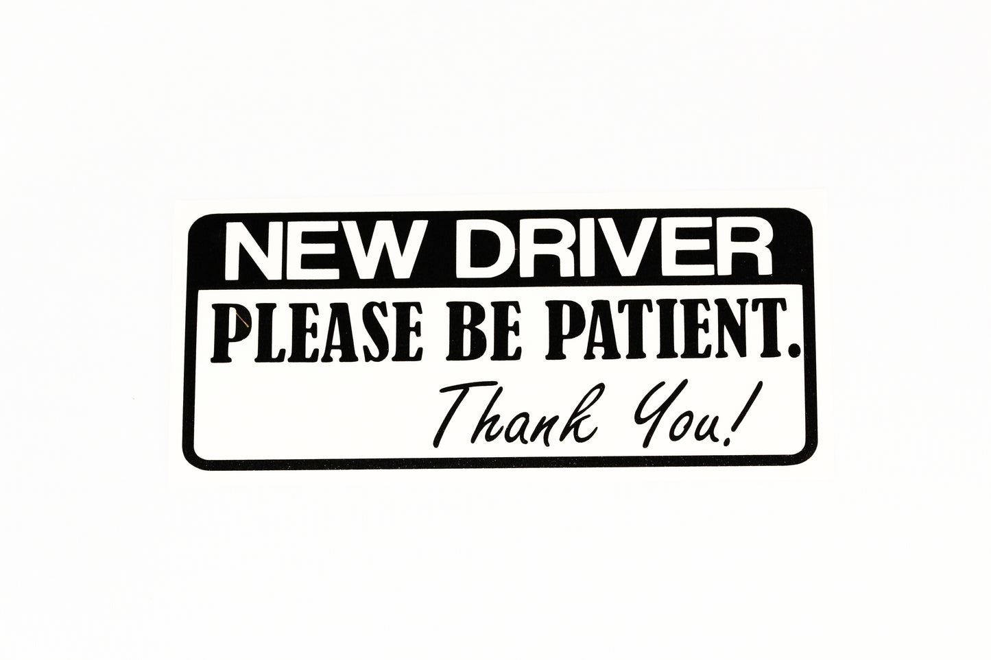 NEW DRIVER Please Be Patient Car Bumper Window Sticker Vinyl Decal - klmarket.uk