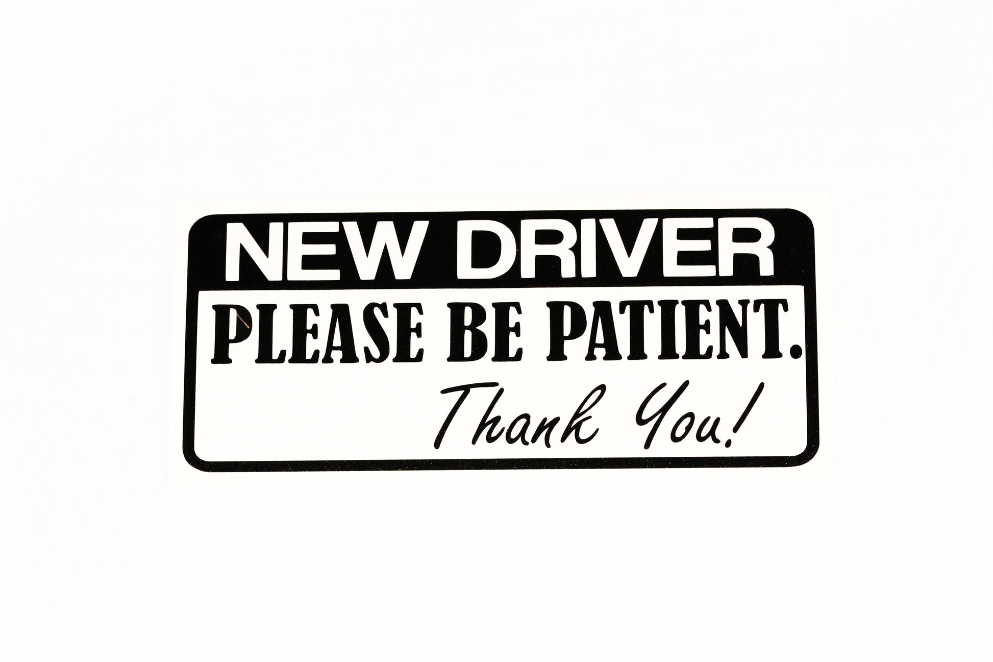 NEW DRIVER Please Be Patient Car Bumper Window Sticker Vinyl Decal - klmarket.uk