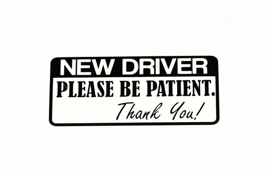 NEW DRIVER Please Be Patient Car Bumper Window Sticker Vinyl Decal - klmarket.uk