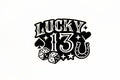Lucky 13 Car Bumper Window Sticker Small Funny Vinyl Decal Adhesive #6 - klmarket.uk