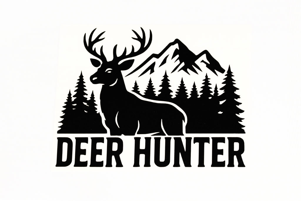 Deer Hunter Bumper Sticker Hunting Car Van Wall Vinyl Decal #3 - klmarket.uk