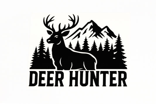 Deer Hunter Bumper Sticker Hunting Car Van Wall Vinyl Decal #3 - klmarket.uk