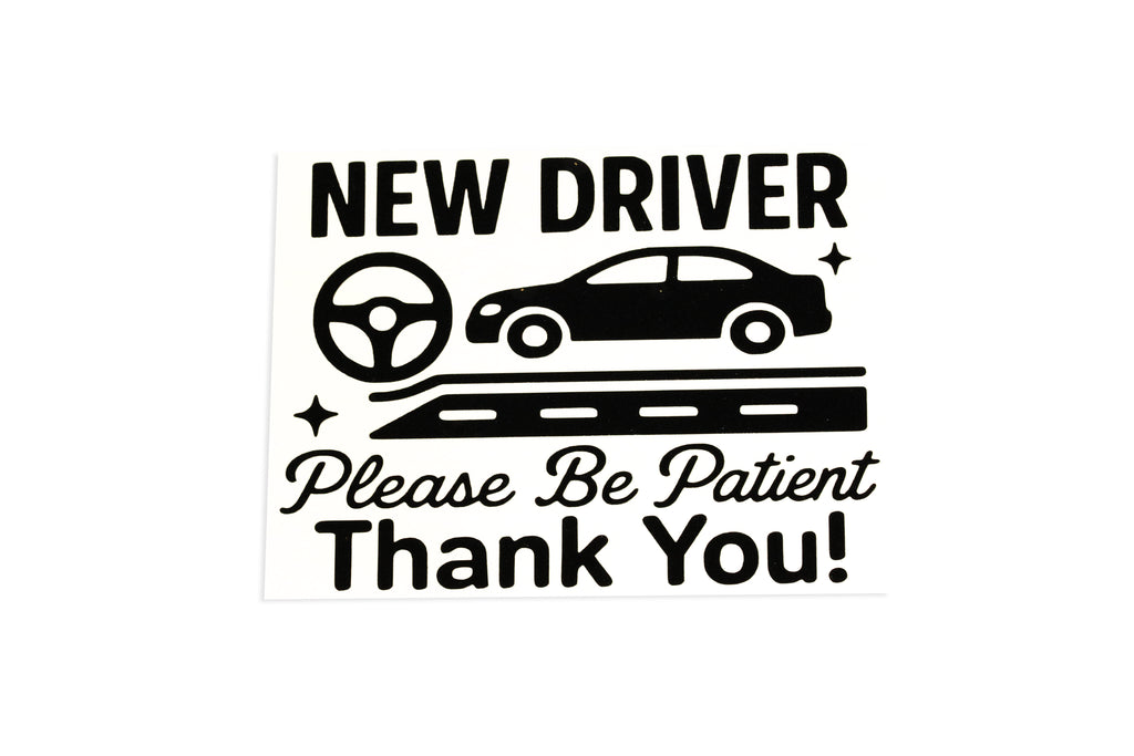 NEW DRIVER Please Be Patient Car Bumper Window Sticker Vinyl Decal #2 - klmarket.uk