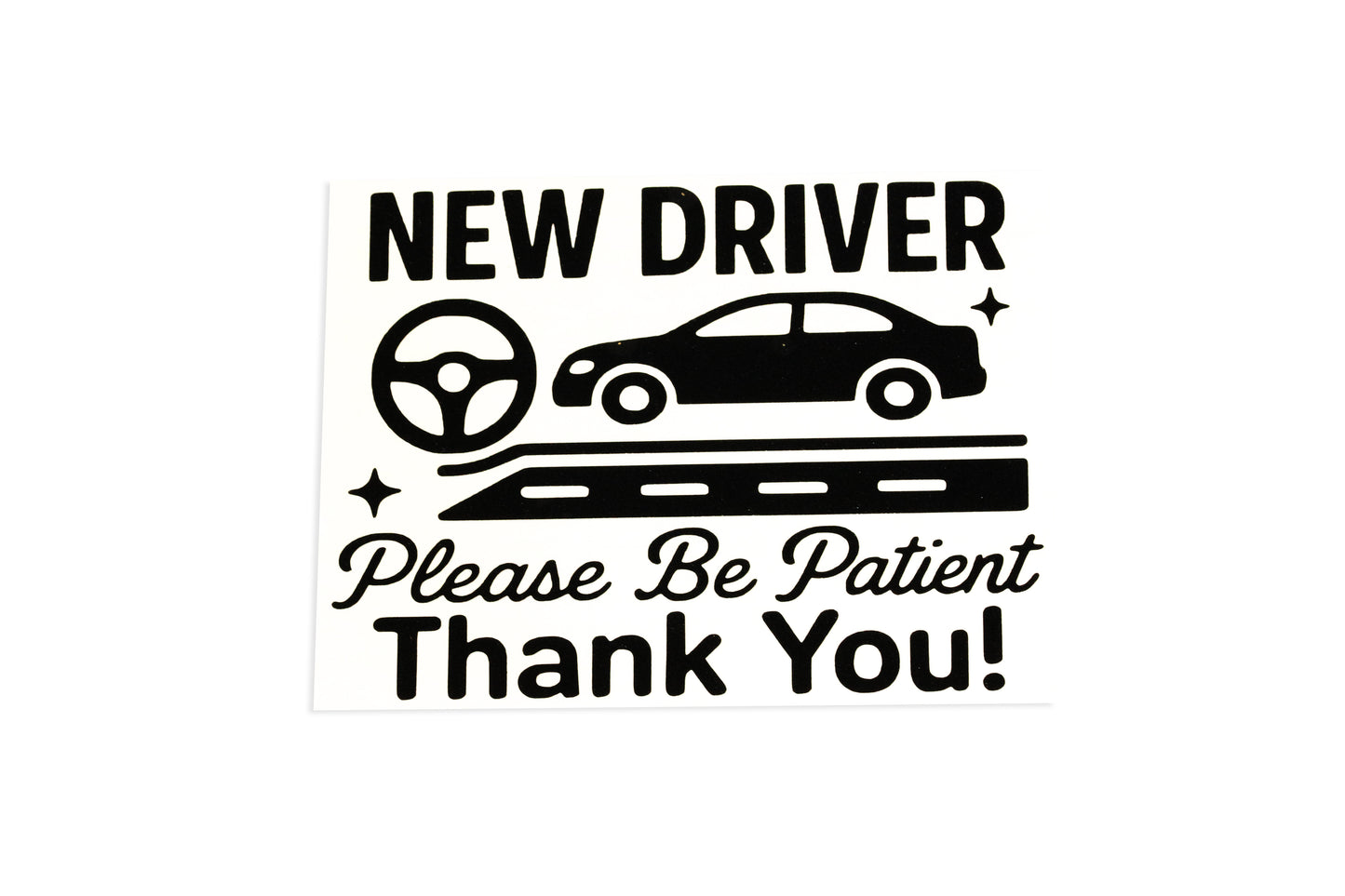 NEW DRIVER Please Be Patient Car Bumper Window Sticker Vinyl Decal #2 - klmarket.uk