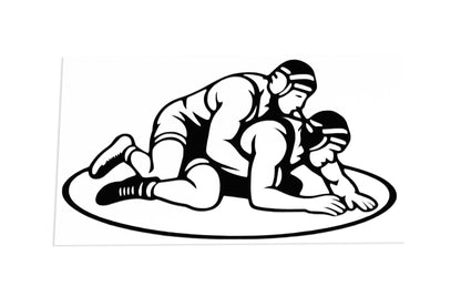Wrestling on the ground Car Bumper Sticker Vinyl Decal - klmarket.uk