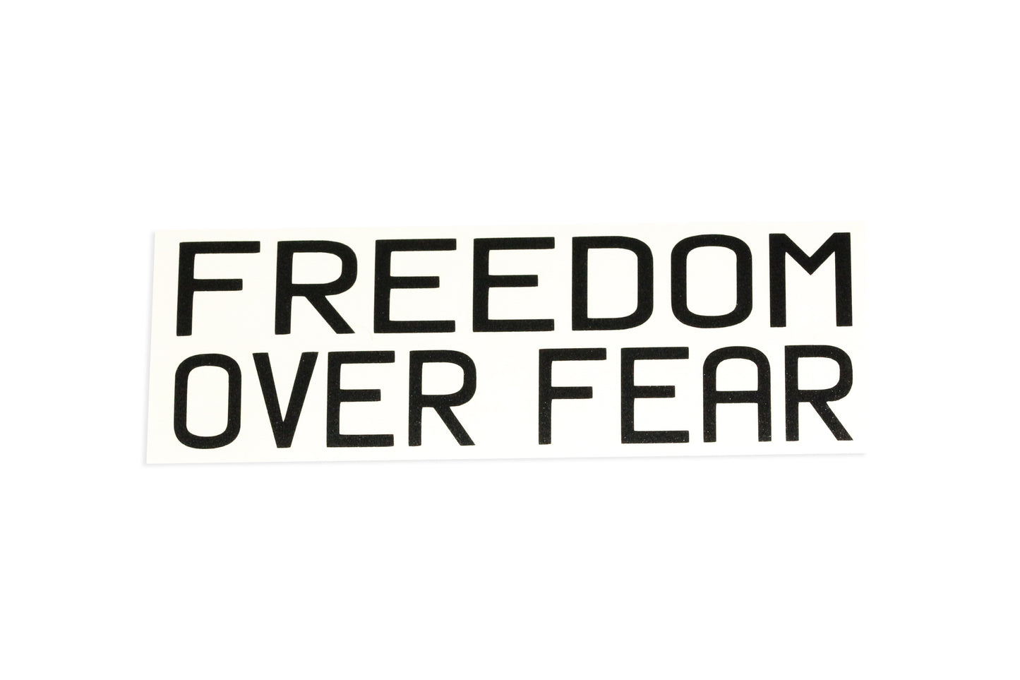Freedom Over Fear Car Bumper Sticker Window Vinyl Decal - klmarket.uk