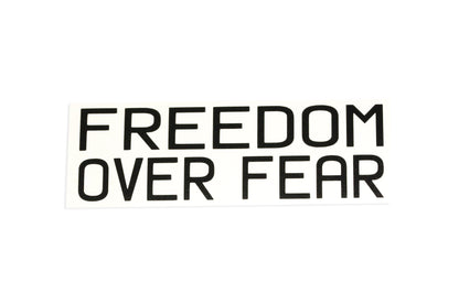 Freedom Over Fear Car Bumper Sticker Window Vinyl Decal - klmarket.uk