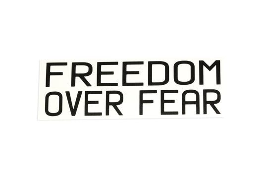 Freedom Over Fear Car Bumper Sticker Window Vinyl Decal - klmarket.uk