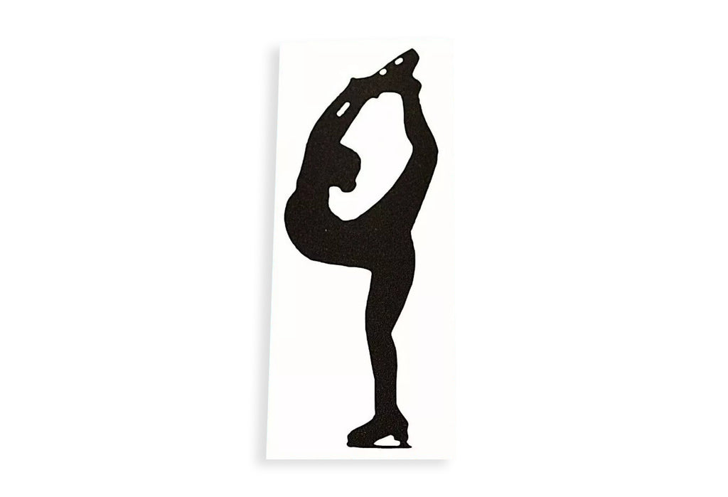 Ice Skating Girl Silhouette Car Wall Sticker - Bumper Window Vinyl Decal #2 - klmarket.uk