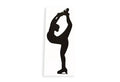 Ice Skating Girl Silhouette Car Wall Sticker - Bumper Window Vinyl Decal #2 - klmarket.uk