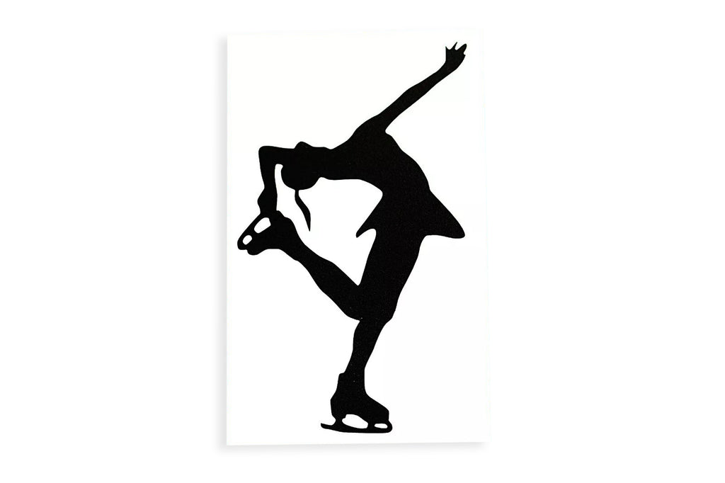 Ice Skating Silhouette Girl Car Wall Sticker - Bumper Window Vinyl Decal #1 - klmarket.uk