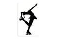 Ice Skating Silhouette Girl Car Wall Sticker - Bumper Window Vinyl Decal #1 - klmarket.uk