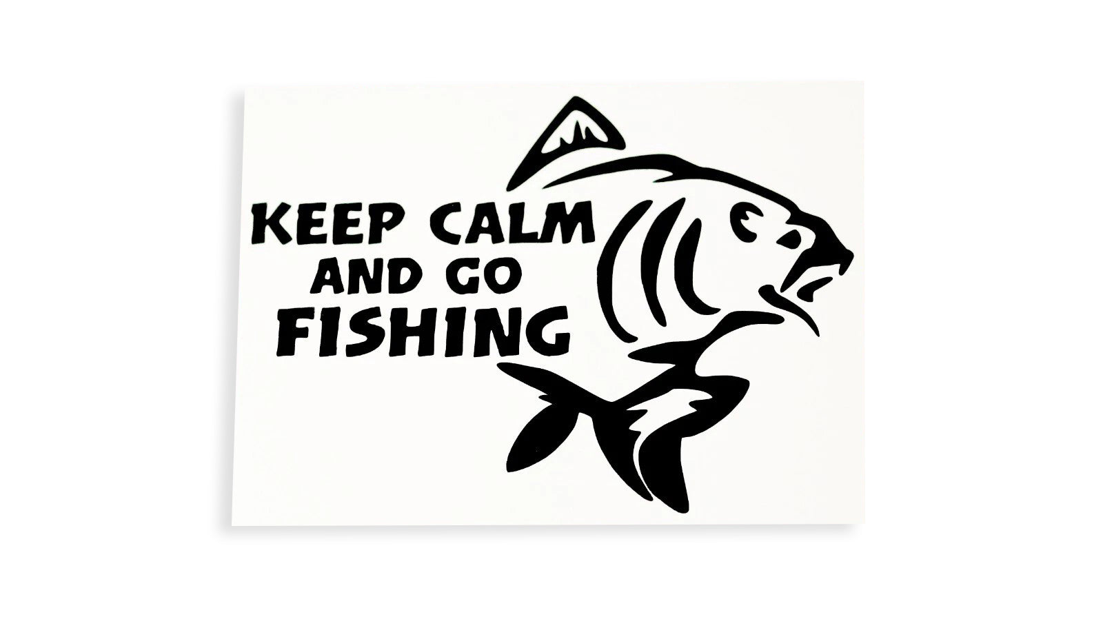 Keep Calm And Go Fishing Funny Bumper Sticker Window Vinyl Decal - klmarket.uk