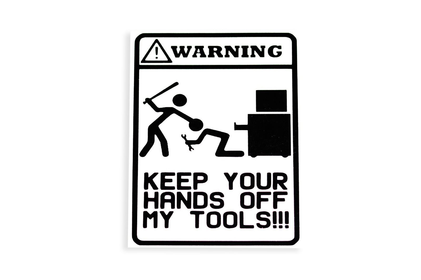 Keep Your Hands Off My Tools Garage Tool Box Sticker Vinyl Decal - klmarket.uk