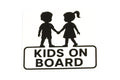 Kids On Board Double Trouble Bumper Sticker Decal Twins Kids Brother Sister - klmarket.uk