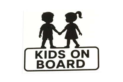 Kids On Board Double Trouble Bumper Sticker Decal Twins Kids Brother Sister - klmarket.uk