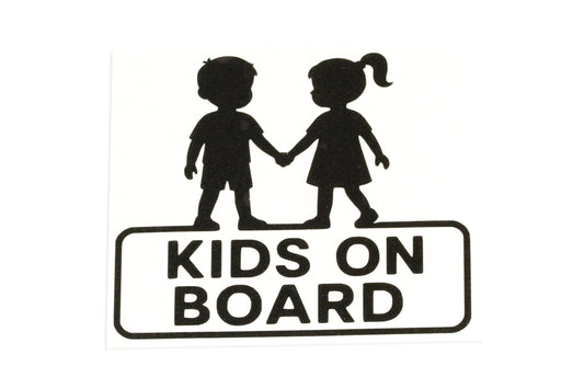 Kids On Board Double Trouble Bumper Sticker Decal Twins Kids Brother Sister - klmarket.uk
