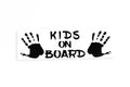 Kids On Board With Palm Print Bumper Sticker Vinyl Decal #4 - klmarket.uk