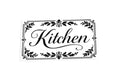 Kitchen Door Sign Sticker Personalised Wall Décor Decal Lettering Text #2 - klmarket.uk