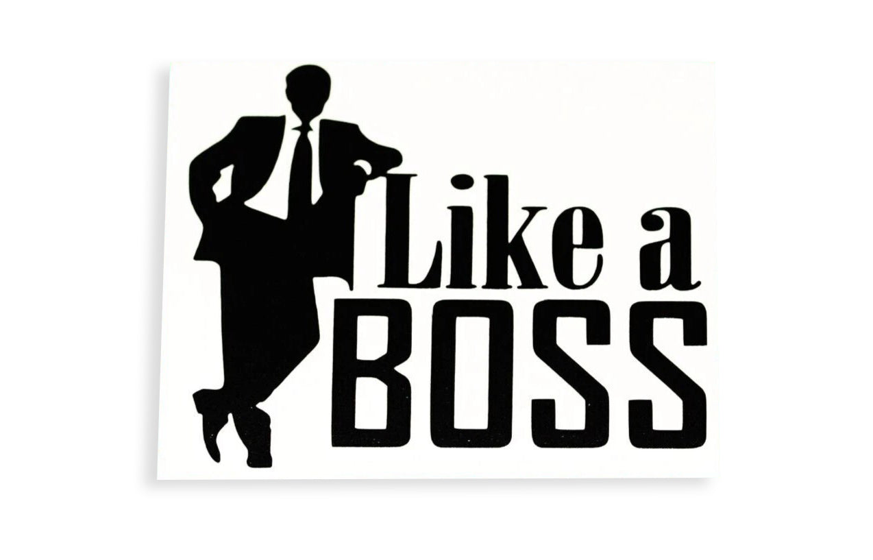 Like a BOSS Car Bumper Sticker Wall Laptop Tailgate Window Vinyl Decal - klmarket.uk