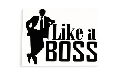 Like a BOSS Car Bumper Sticker Wall Laptop Tailgate Window Vinyl Decal - klmarket.uk