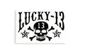 Lucky 13 Bumper Sticker Small Funny Vinyl Decal Adhesive #2 - klmarket.uk