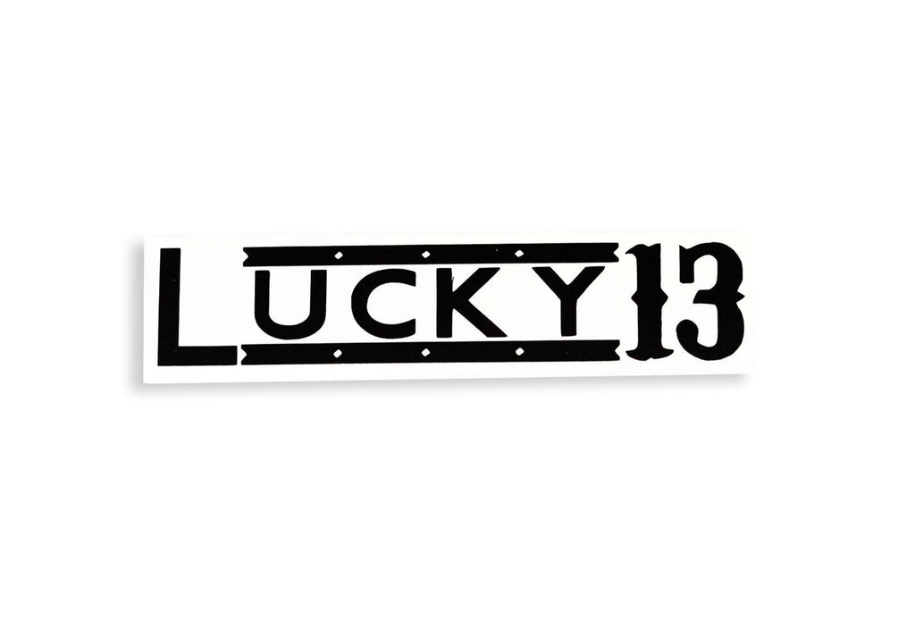 Lucky 13 Bumper Sticker Small Window Vinyl Decal - klmarket.uk
