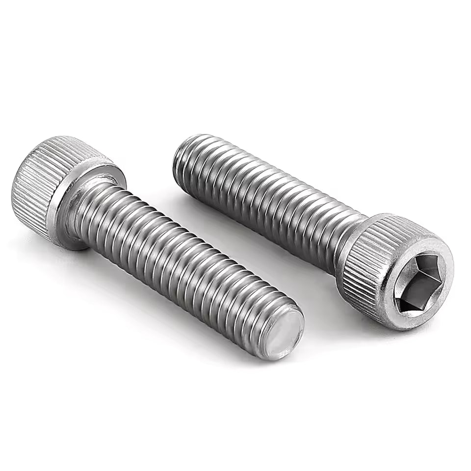 50x M2 2mm x 10mm Hexagon Hex Socket Cap Allen Head Bolt Screw - klmarket.uk