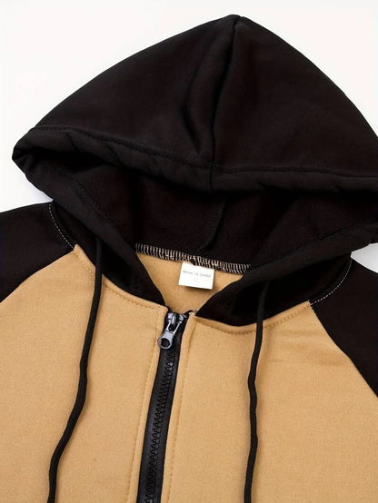 Men's Casual Hooded Jacket Long Sleeve Hoodie Size L for Gym and Sports #6 - klmarket.uk