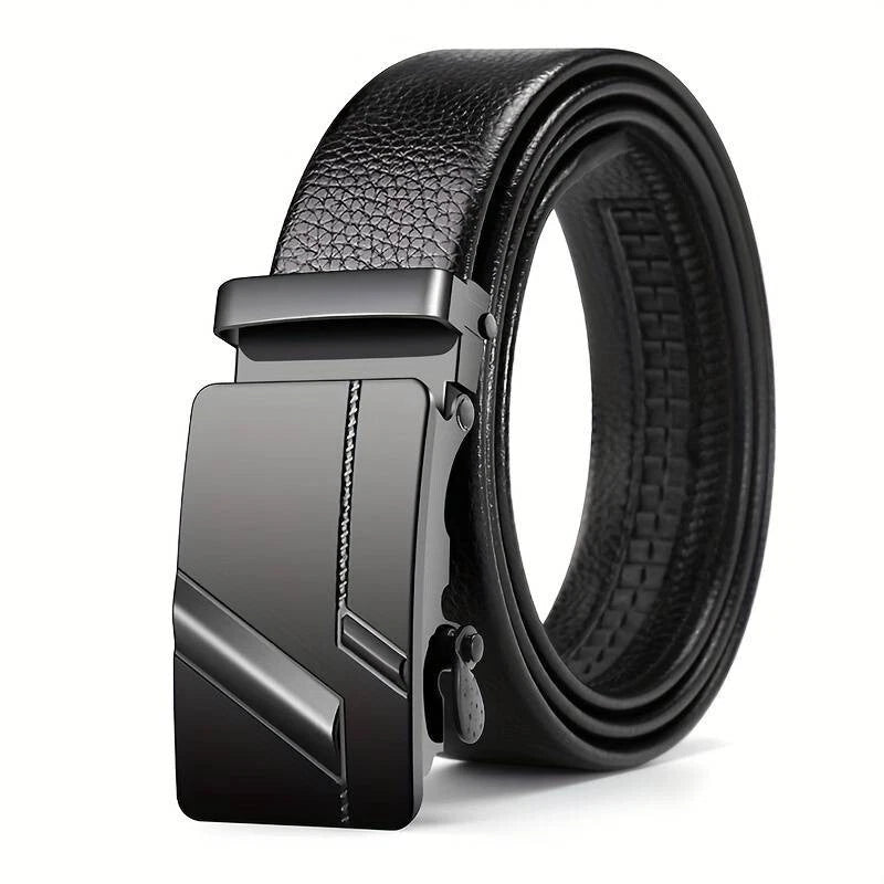 Men's PU Leather Belt Fashion Modern Black Colour #004 - klmarket.uk