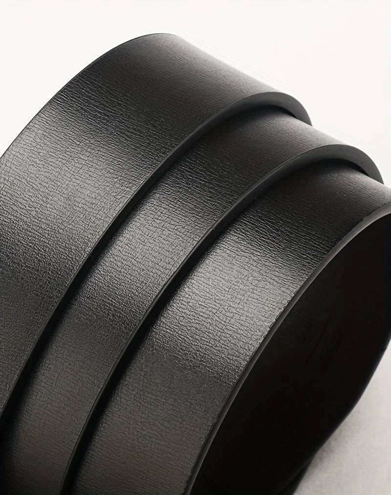 Men's PU Leather Belt Fashion Modern Black Colour #004 - klmarket.uk