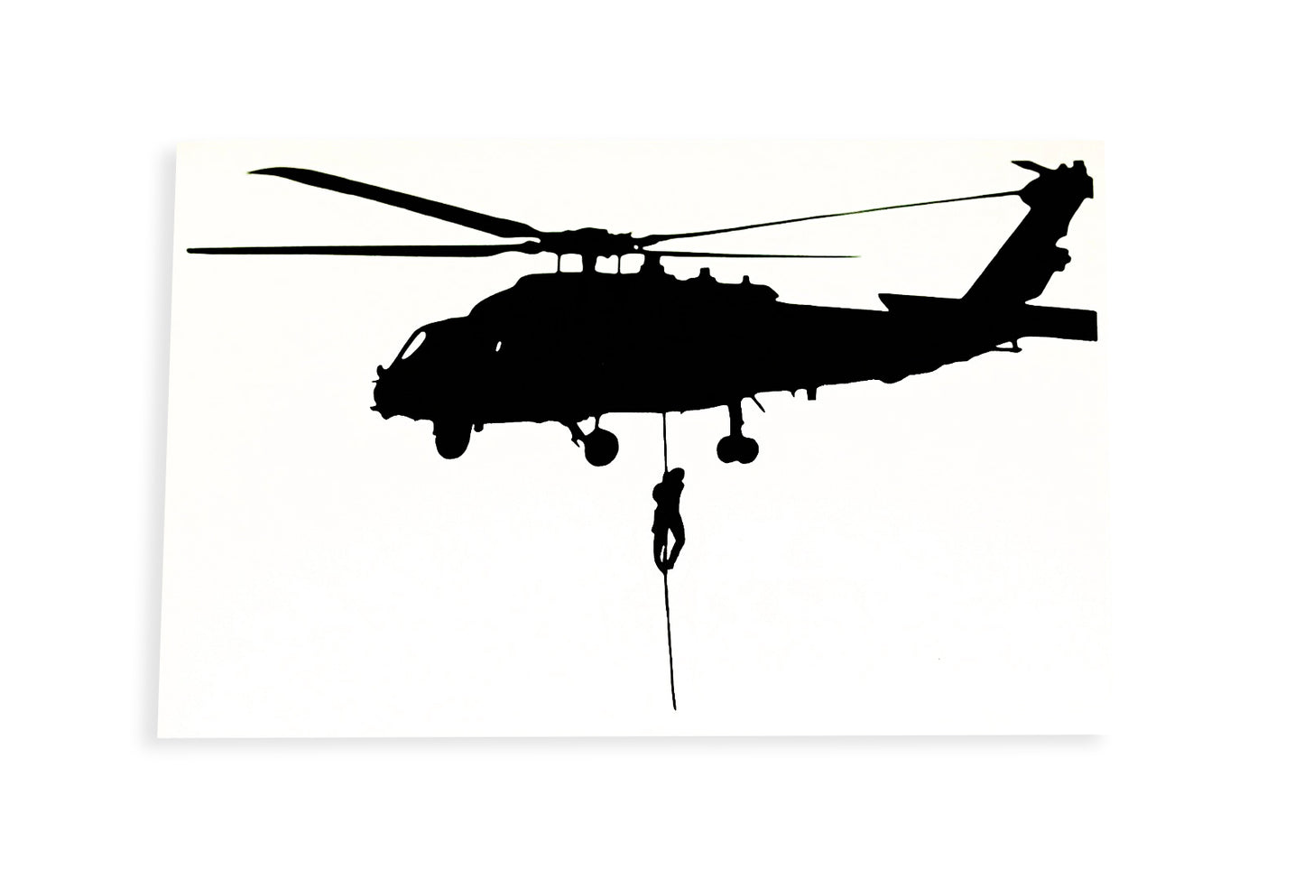 Military Helicopter OPS Silhouette Car Bumper Sticker Game Vinyl Decal - klmarket.uk