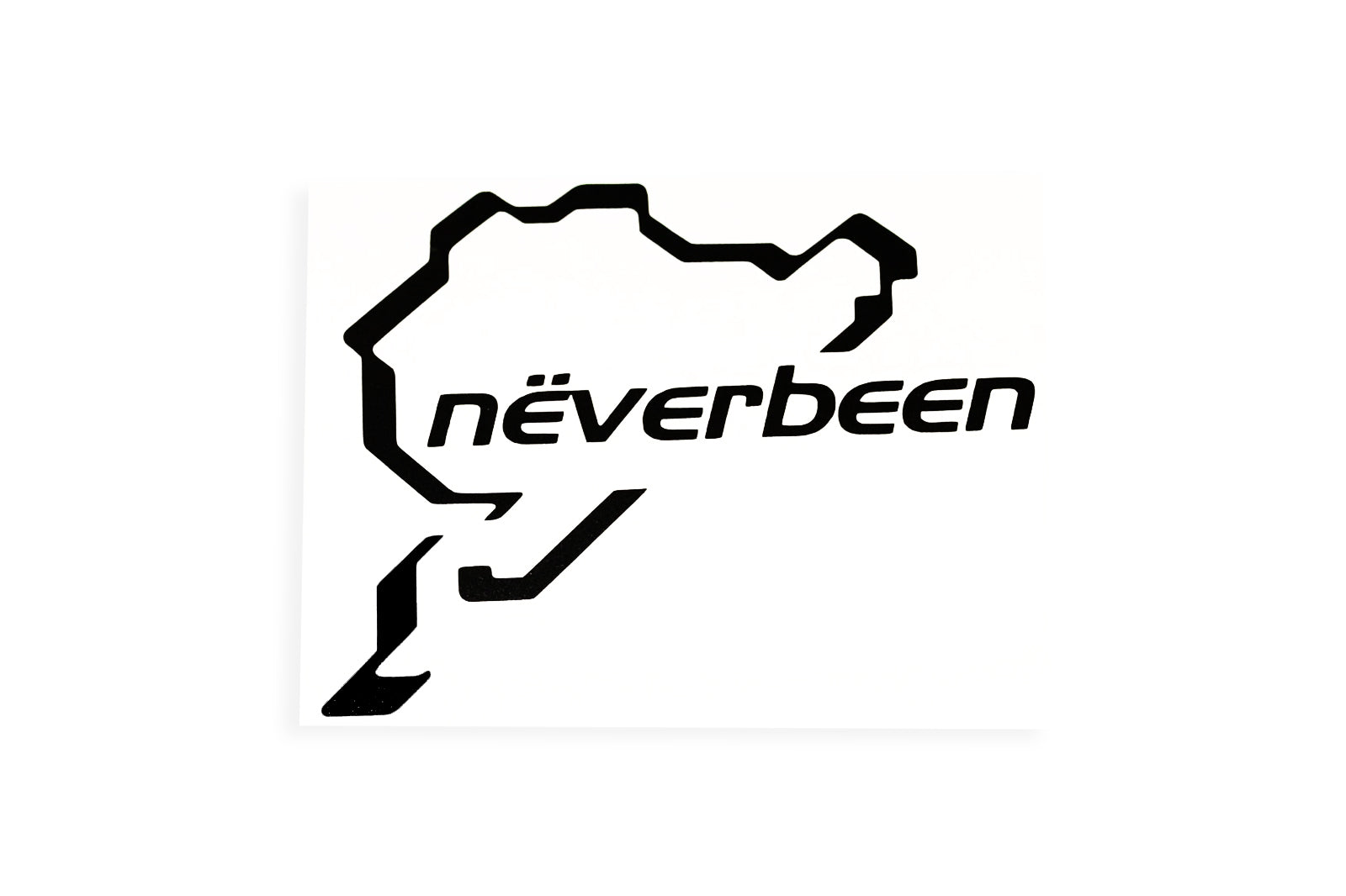 Neverbeen Nürburgring Track Lap Funny Bumper Sticker Window Tailgate Vinyl Decal - klmarket.uk