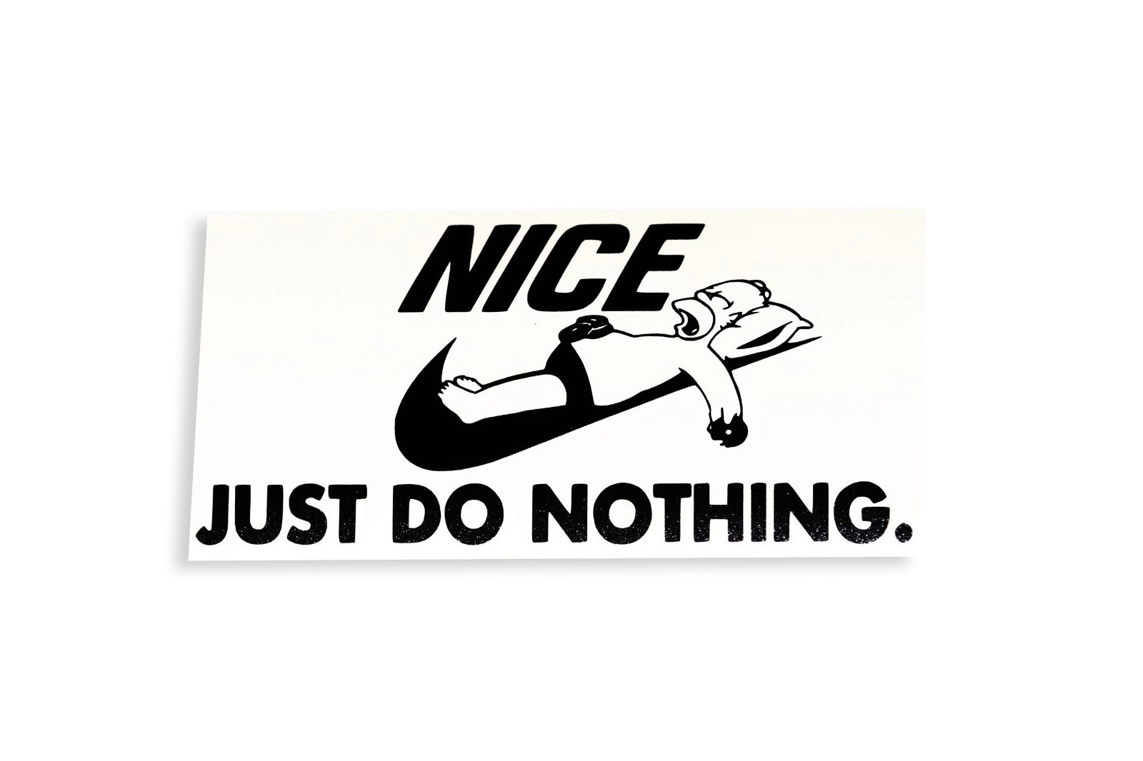 Nice JUST DO NOTHING Funny Bumper Sticker Tailgate Window Vinyl Decal - klmarket.uk