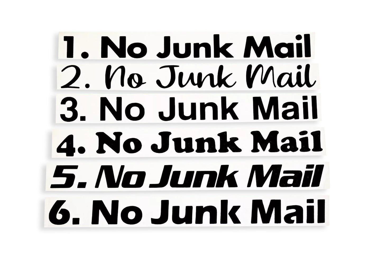 No Junk Mail Letter Box Sticker Vinyl Decal - klmarket.uk