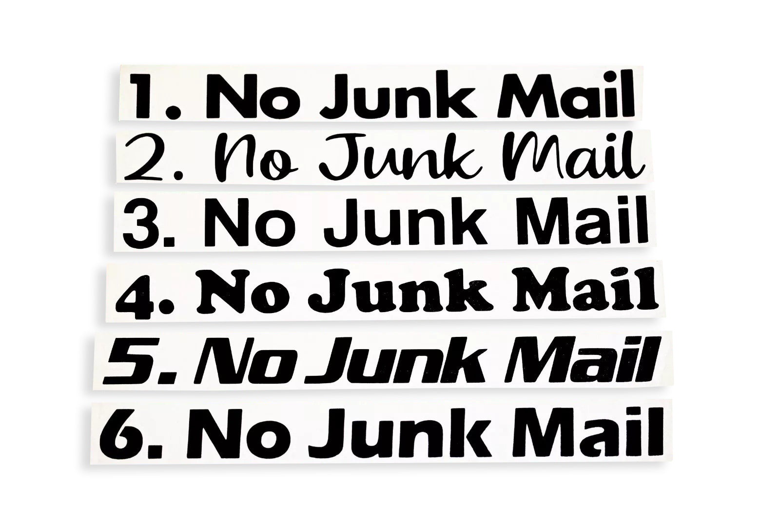 No Junk Mail Letter Box Sticker Vinyl Decal - klmarket.uk