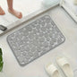  Non-Slip Bath Mat Quick Absorbent Drying Bathroom Rug Floor Carpet GREY - klmarket.uk