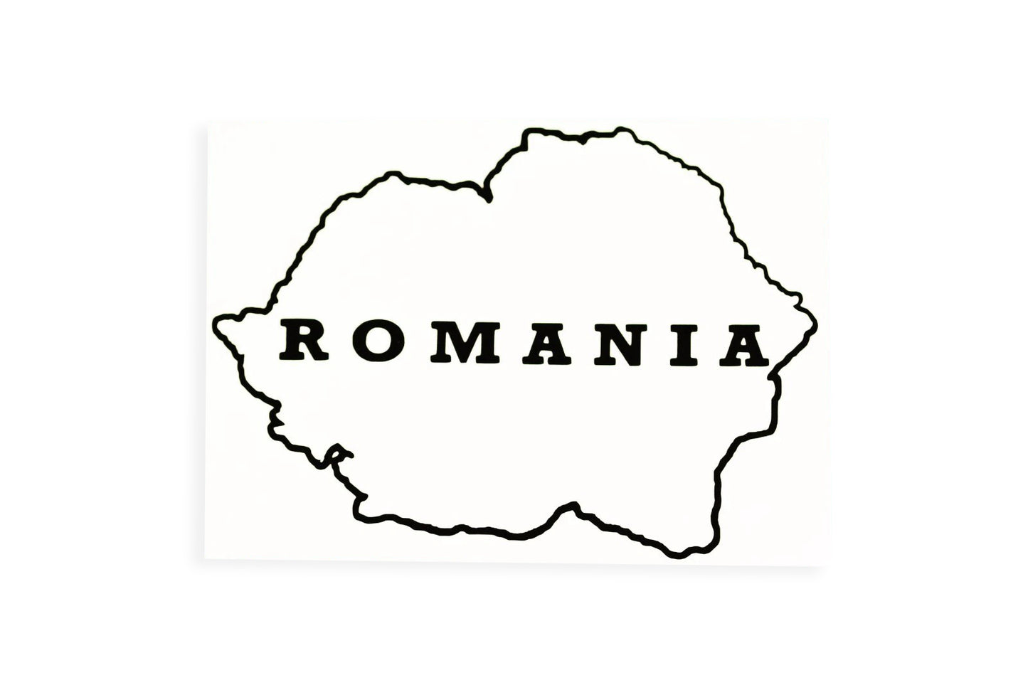 Old Romania Map Bumper Sticker Tailgate Vinyl Decal - klmarket.uk