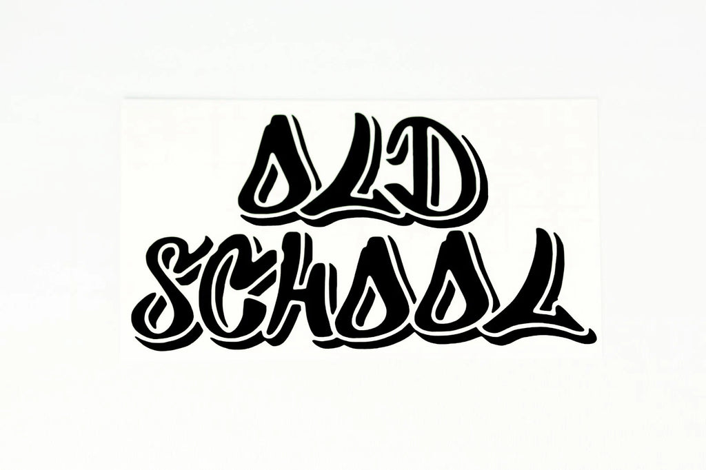 Old School Bumper Sticker Window Decal - klmarket.uk