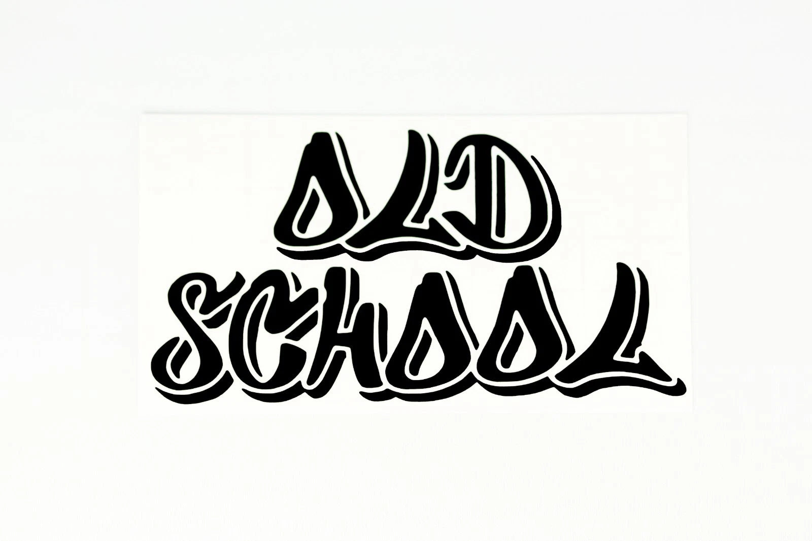 Old School Bumper Sticker Window Decal - klmarket.uk